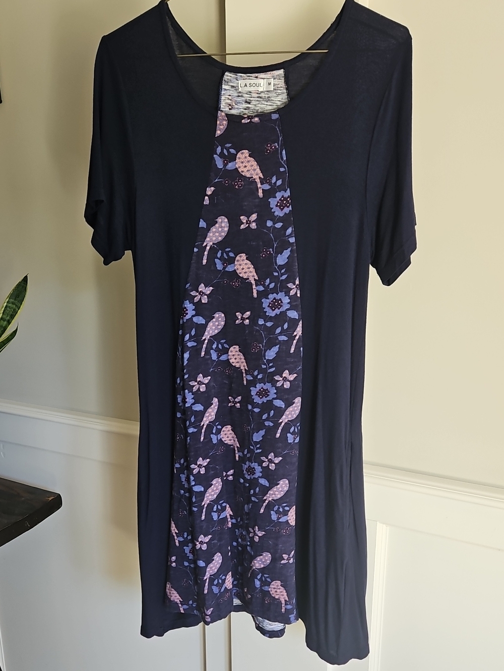 GUC LA Soul M T Shirt Dress With Pockets Navy